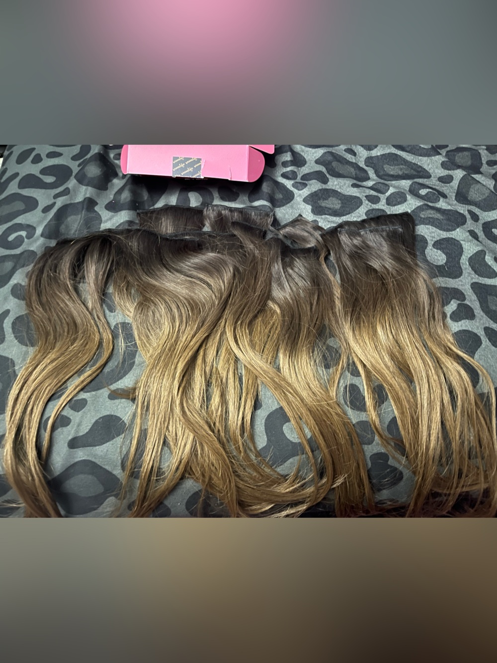 Ombre Clip-In 16 inch Hair Extensions -REMY 9PC clip ins